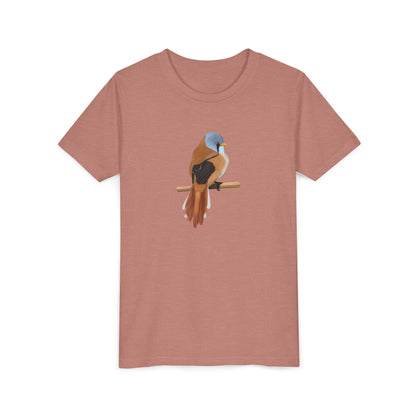 Bearded Reedling Birding & Birdwatching Bird Youth T-Shirt