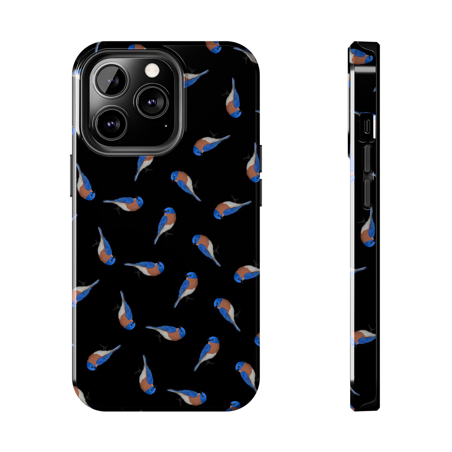 Bluebird iPhone Case Black – Premium Tough Phone Cover for Bird Lovers