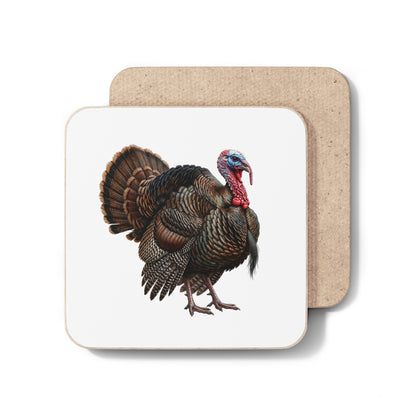 Thanksgiving Turkey Coaster | Wild Turkey Bird Art Drink Coaster | Autumn Table Decor