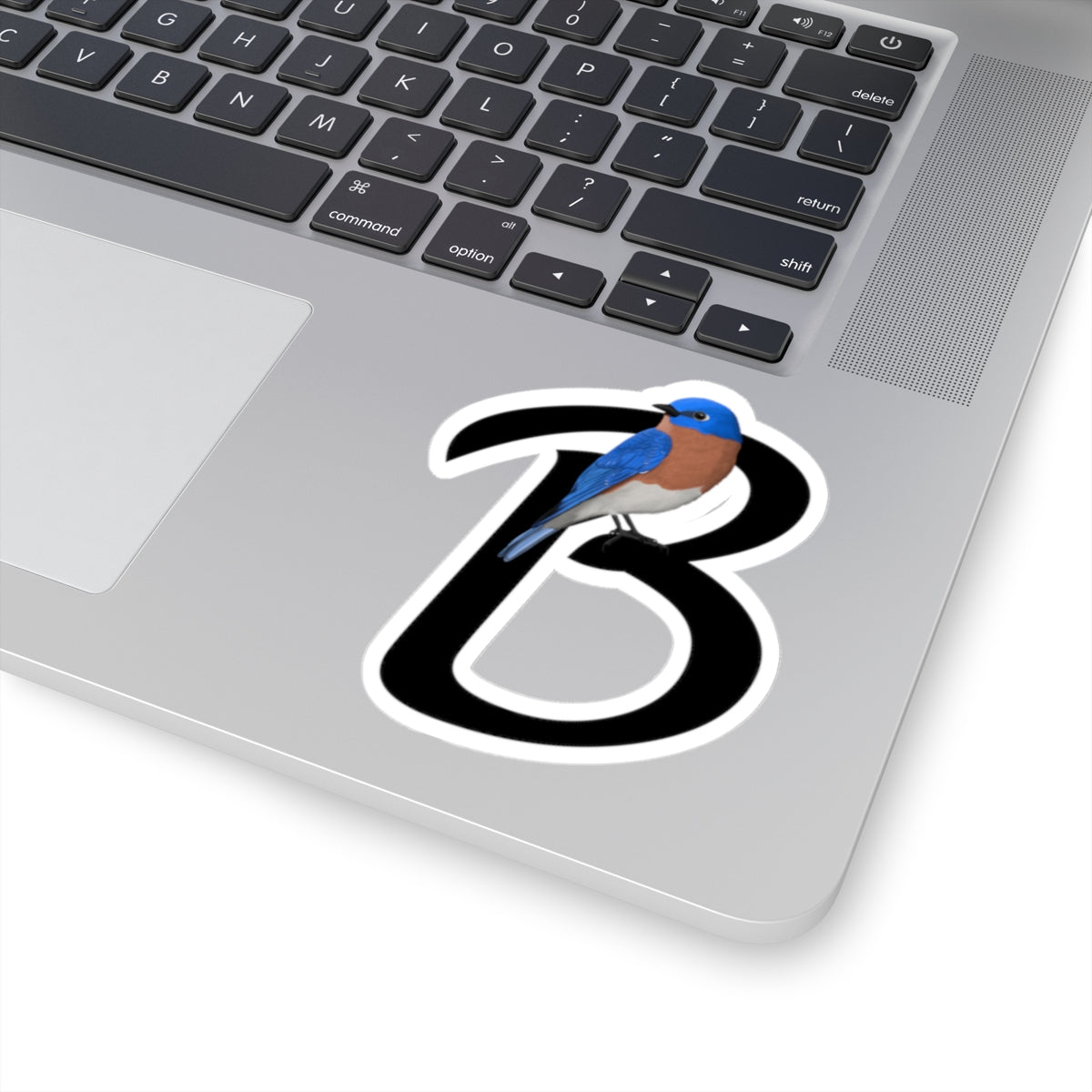 Bluebird Letter B Bird Kiss-Cut Sticker