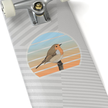 European Robin Bird Sticker