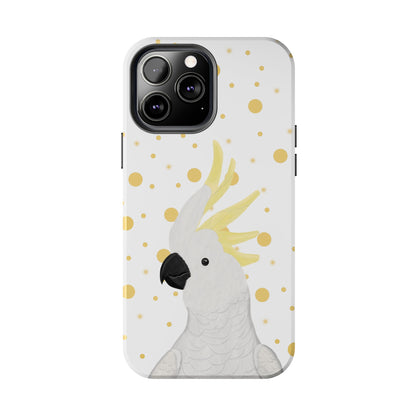 Cockatoo Bird Art Tough Phone Case White