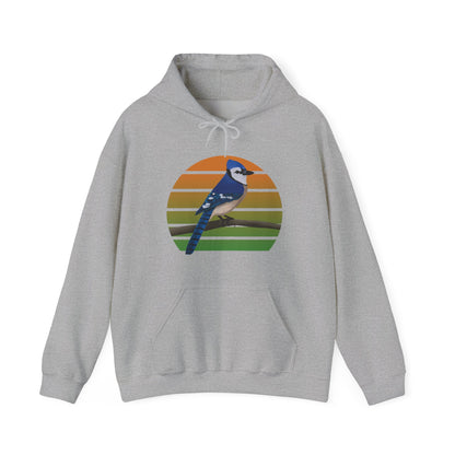 Blue Jay Bird Hoodie