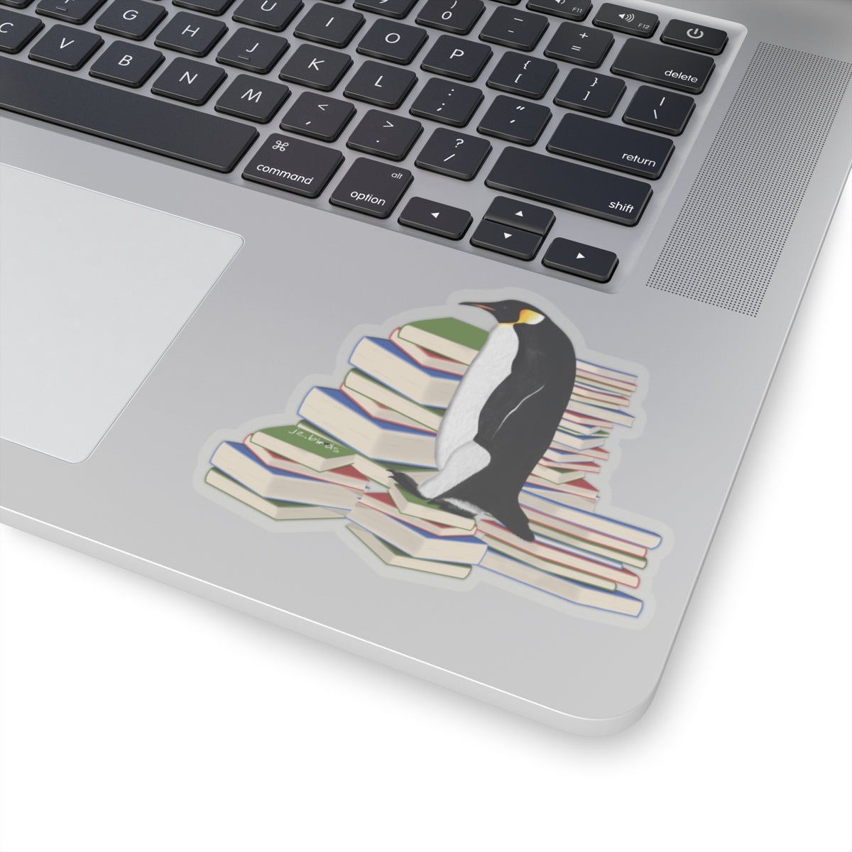 Penguin Bird and Books Birdlover Bookworm Sticker