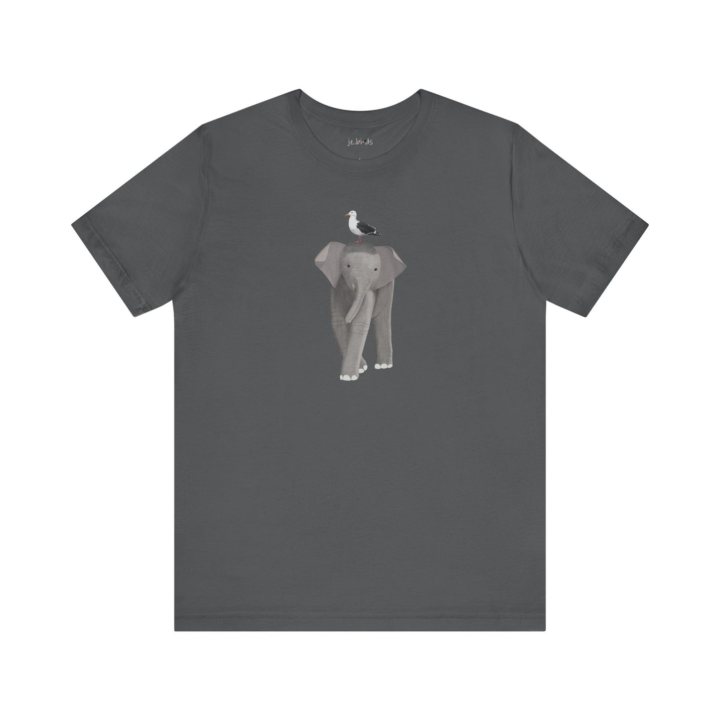 Elephant with Seagull Bird Birding & Birdwatching T-Shirt