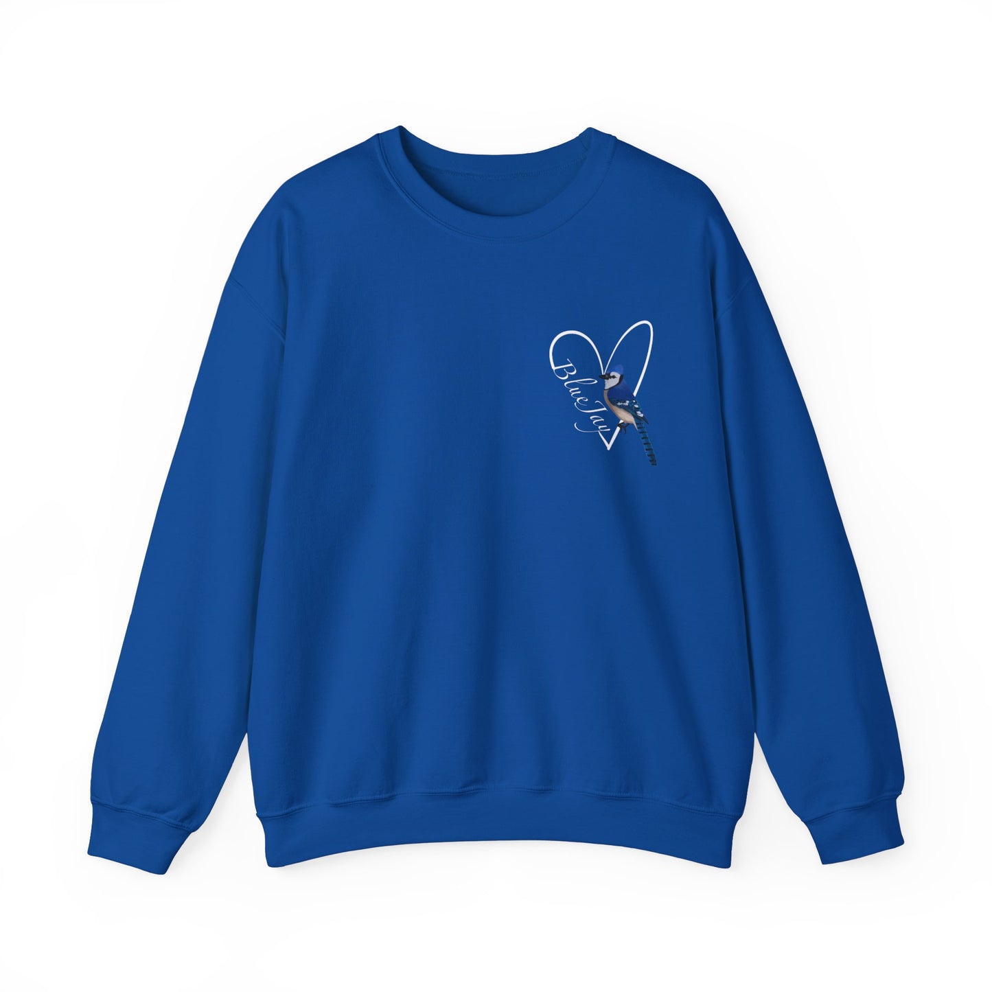 Blue Jay Heart Birdlover Biologist Bird Sweatshirt