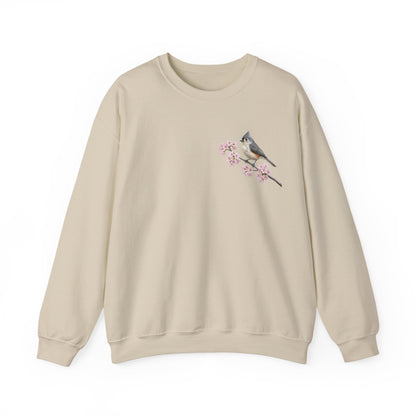 Tufted Titmouse Sweatshirt – Animal Lover Gift, Avian Enthusiast