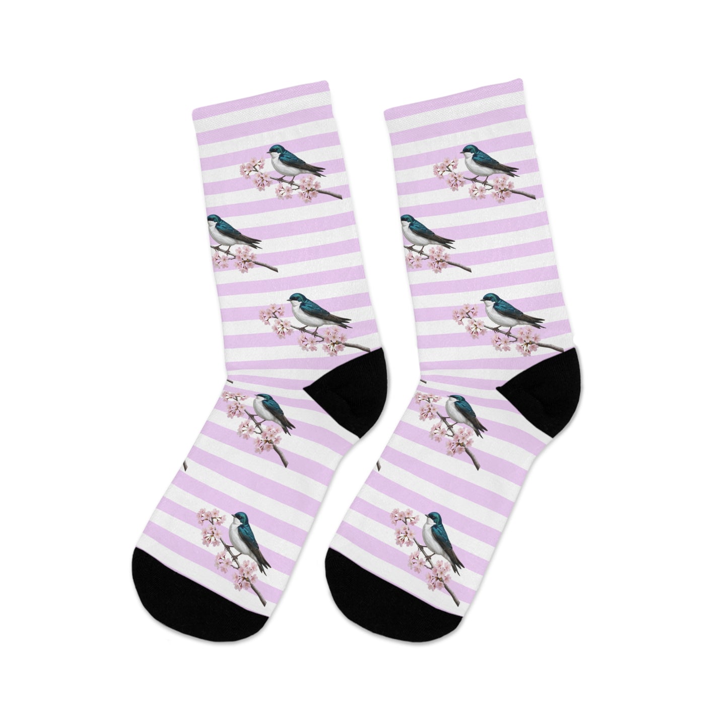 Tree Swallow Socks on Accessories background