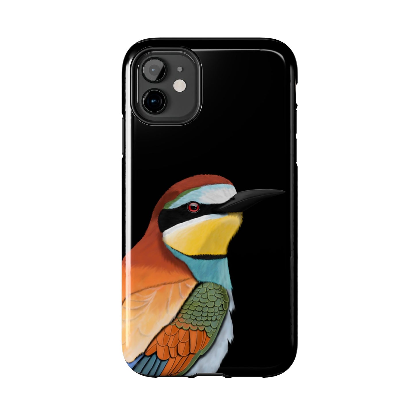 Bee Eater Bird Art Tough Phone Case Black