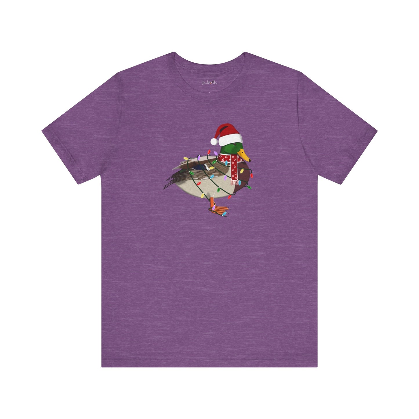 Mallard with Fairy Lights Christmas Bird T-Shirt