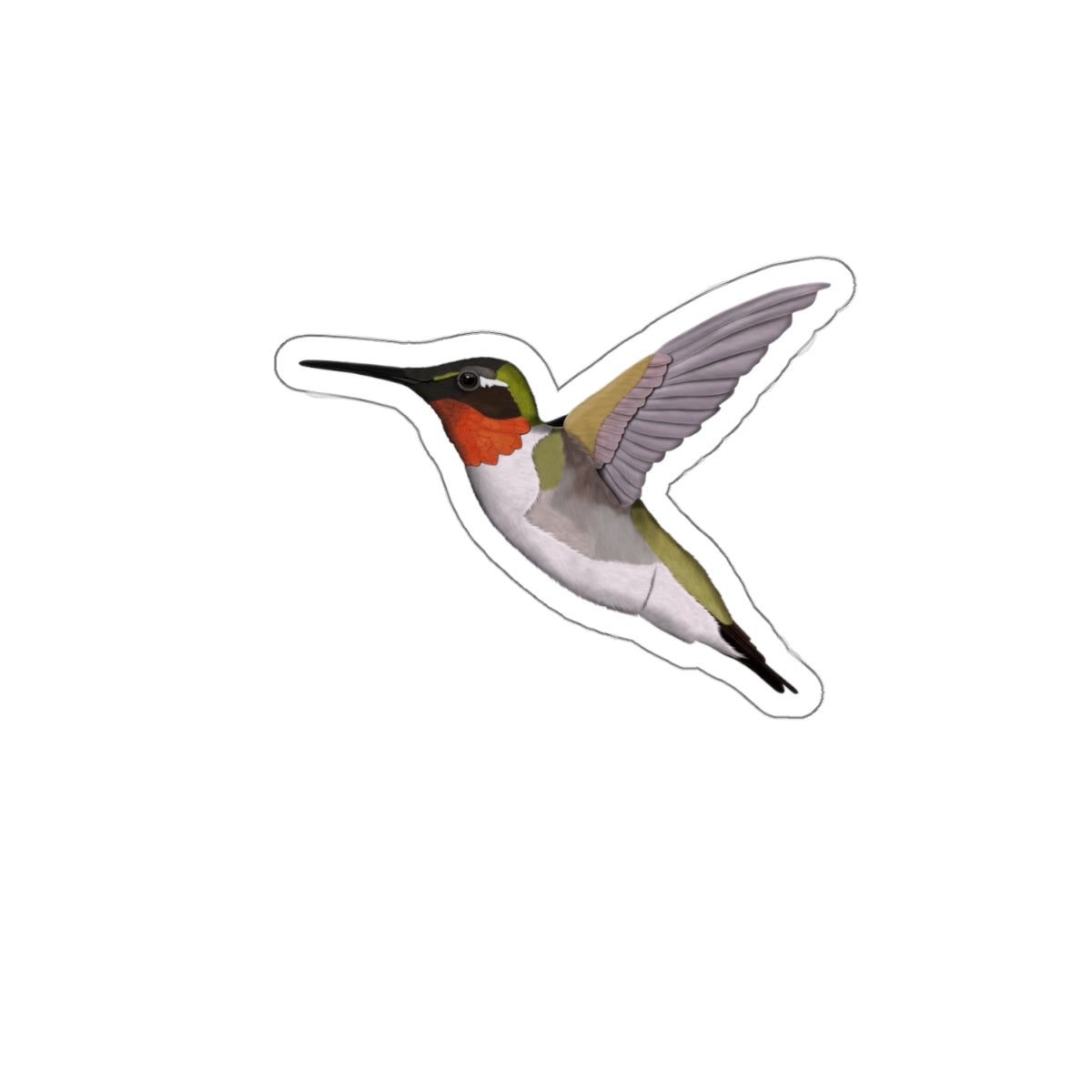 Hummingbird Bird Kiss-Cut Sticker