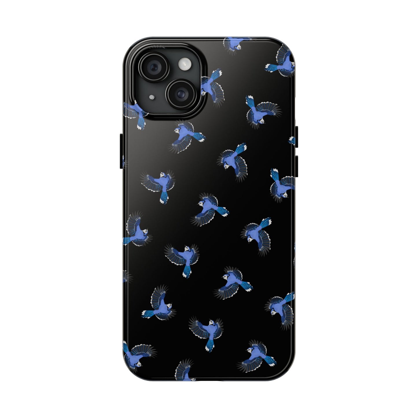 Blue Jay iPhone Case Black – Premium Tough Phone Cover for Bird Lovers