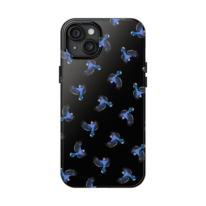 Blue Jay iPhone Case Black – Premium Tough Phone Cover for Bird Lovers