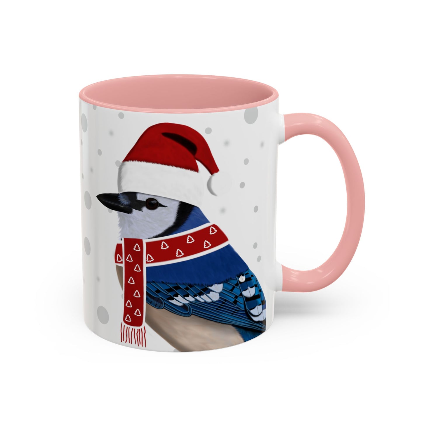 Blue Jay Christmas Bird Coffee Mug