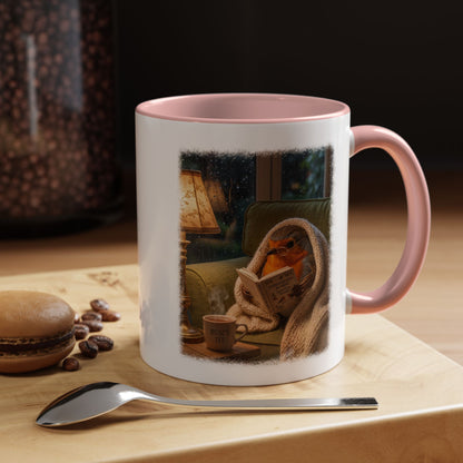 Robin Rosi Reading a Book Mug for Bird Lovers