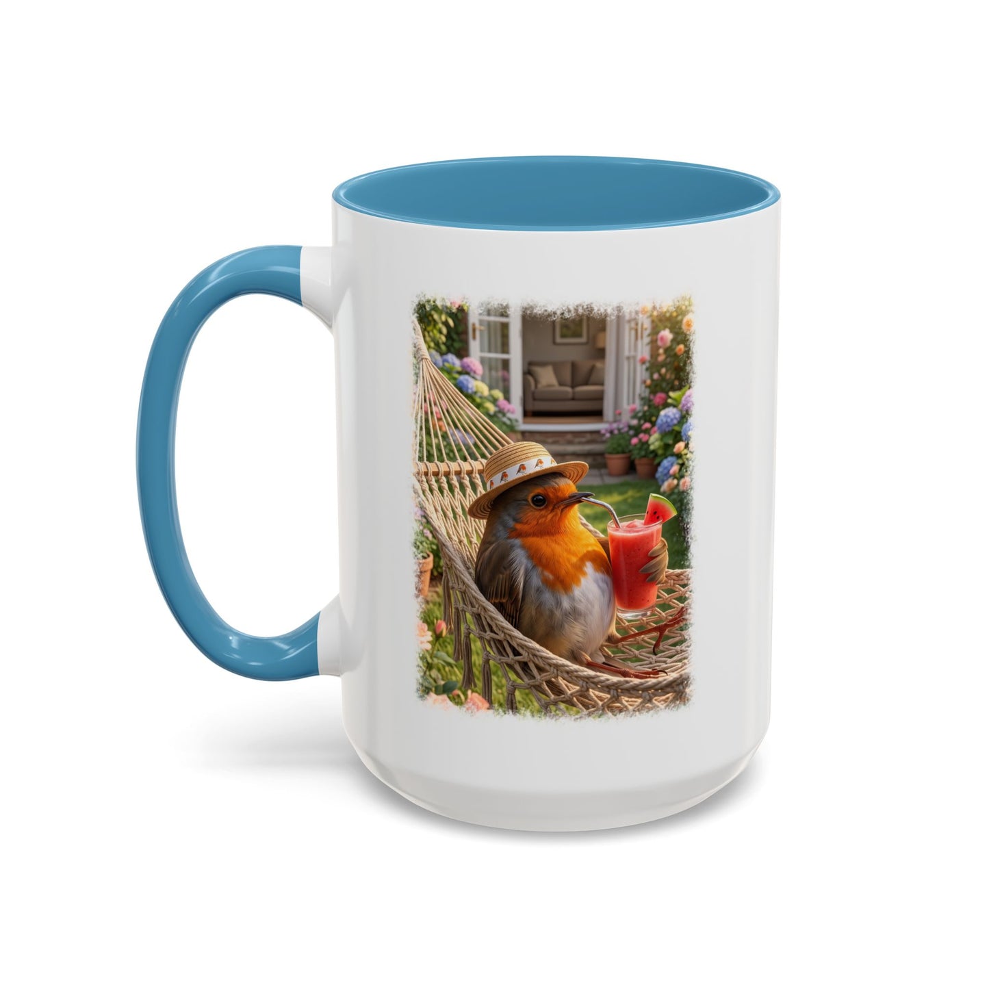 Robin Rosi Hammock and Smoothie Mug for Bird Lovers
