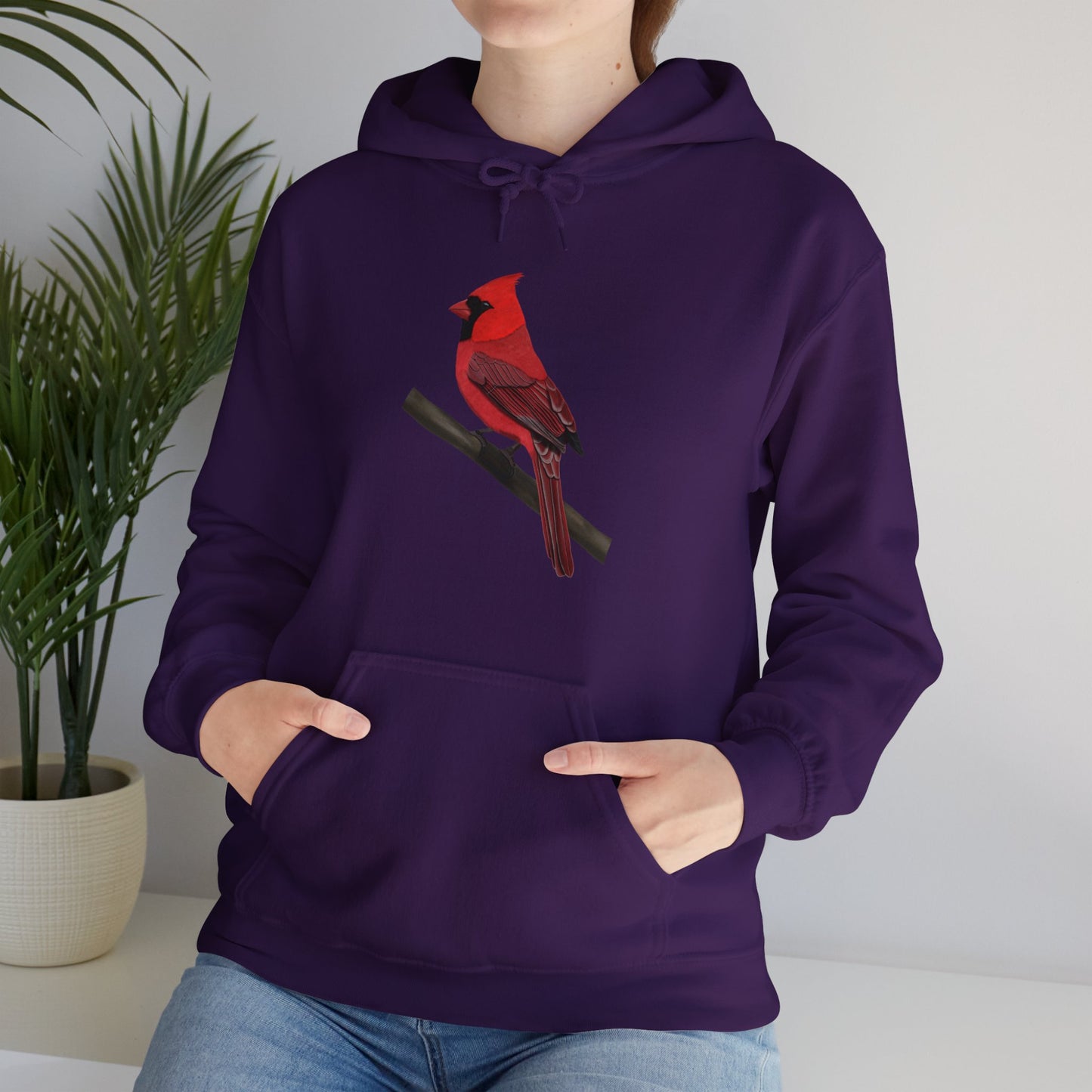 Cardinal Bird Birdwatching Birder Hoodie