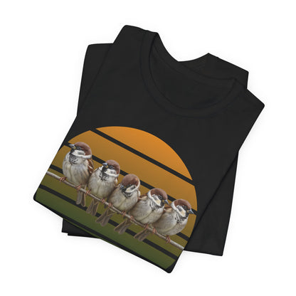 Sparrow Premium T-Shirt | Unique Birdwatcher & Birder Gift by jz.birds