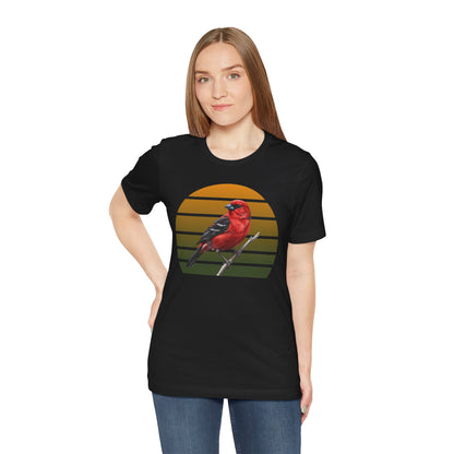Scarlet Tanager T-Shirt | Unisex Retail Fit Bird Lover Tee | Wildlife Birder Gift
