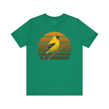 American Goldfinch T-Shirt | Unisex Retail Fit Bird Lover Tee | Wildlife Birder Gift