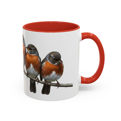 枝に止まるアメリカムシクイの陶器製バードコーヒーマグ – バードウォッチャーへのカスタムギフト