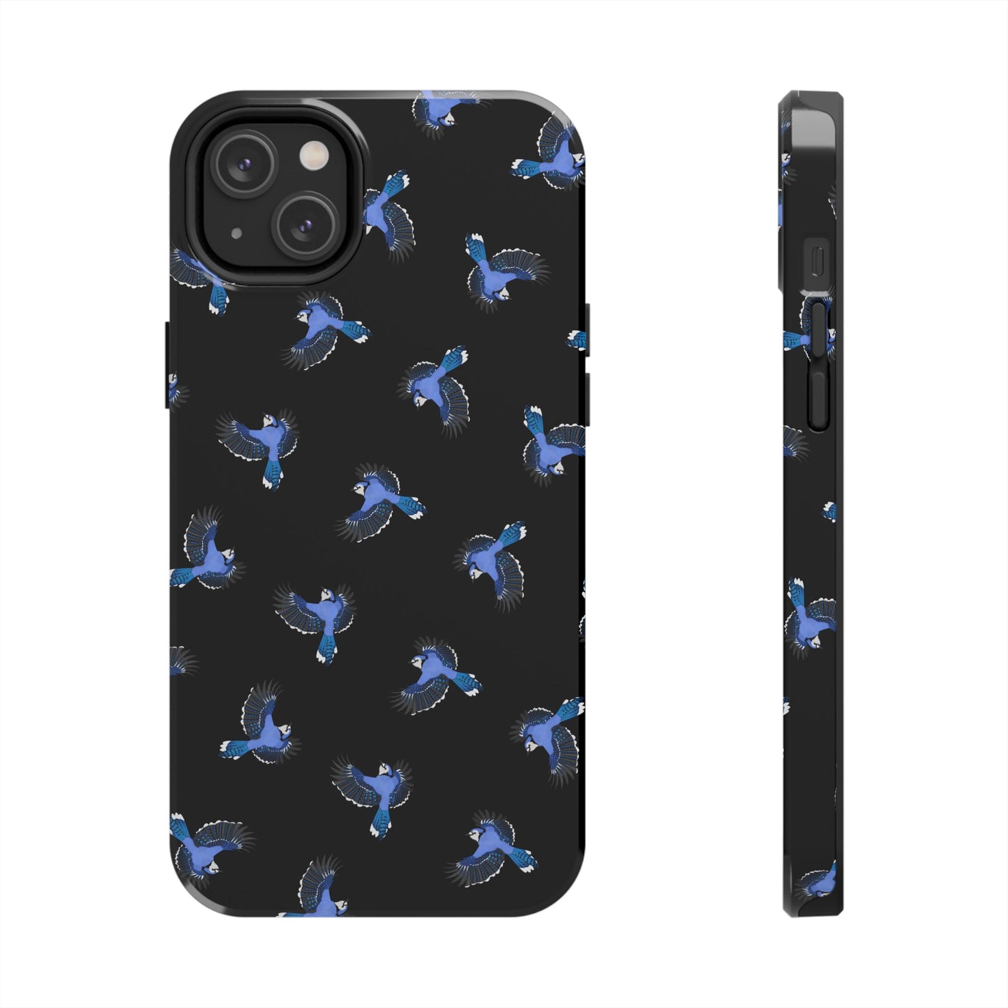 Blue Jay iPhone Case Black – Premium Tough Phone Cover for Bird Lovers