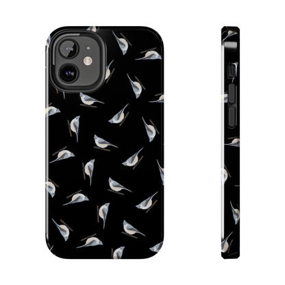 Tufted Titmouse Phone Case on animal lover background