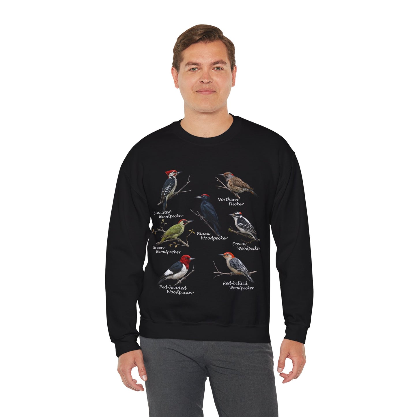 Woodpecker Sweatshirt – Animal Lover Gift, Avian Enthusiast