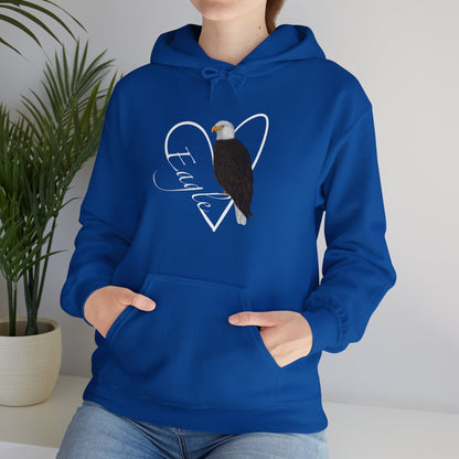 Bald Eagle Heart Bird Birdwatching Birdlover Hoodie