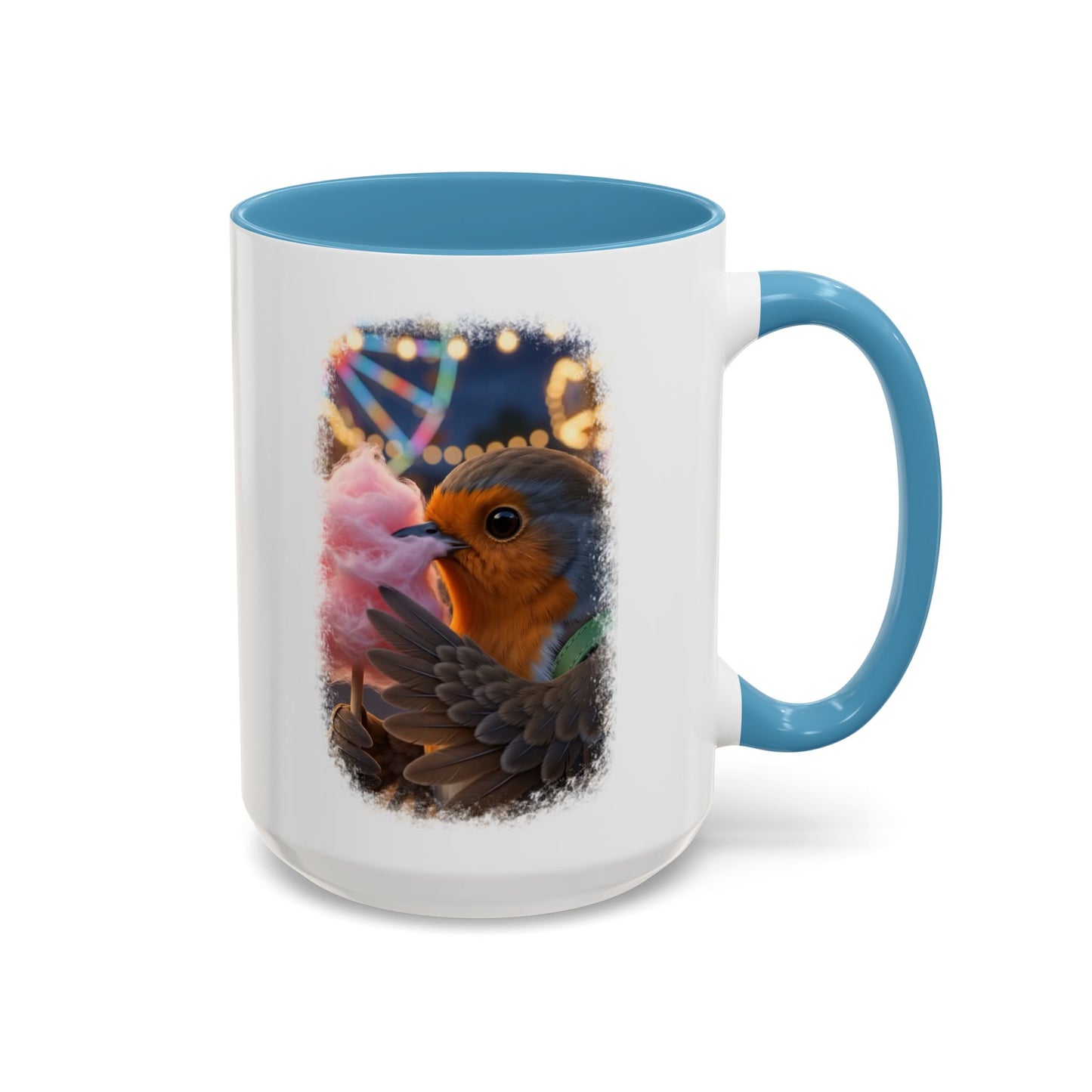 Robin Rosi Pink Cotton Candy Premium Mug for Bird Lovers