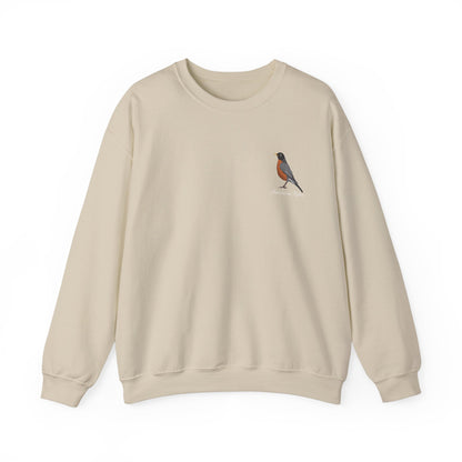 American Robin Birding Birdwatching Bird Sweatshirt