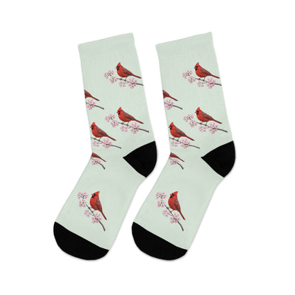 Northern Cardinal Socks on Accessories background