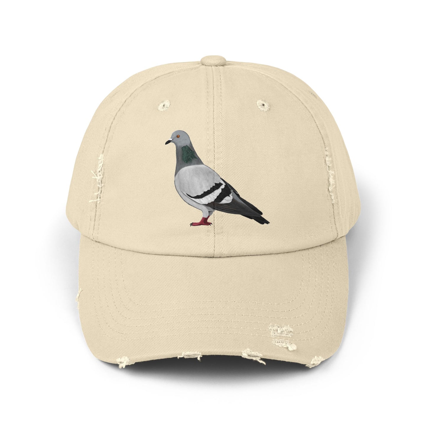 Pigeon Bird Art Distressed Cap