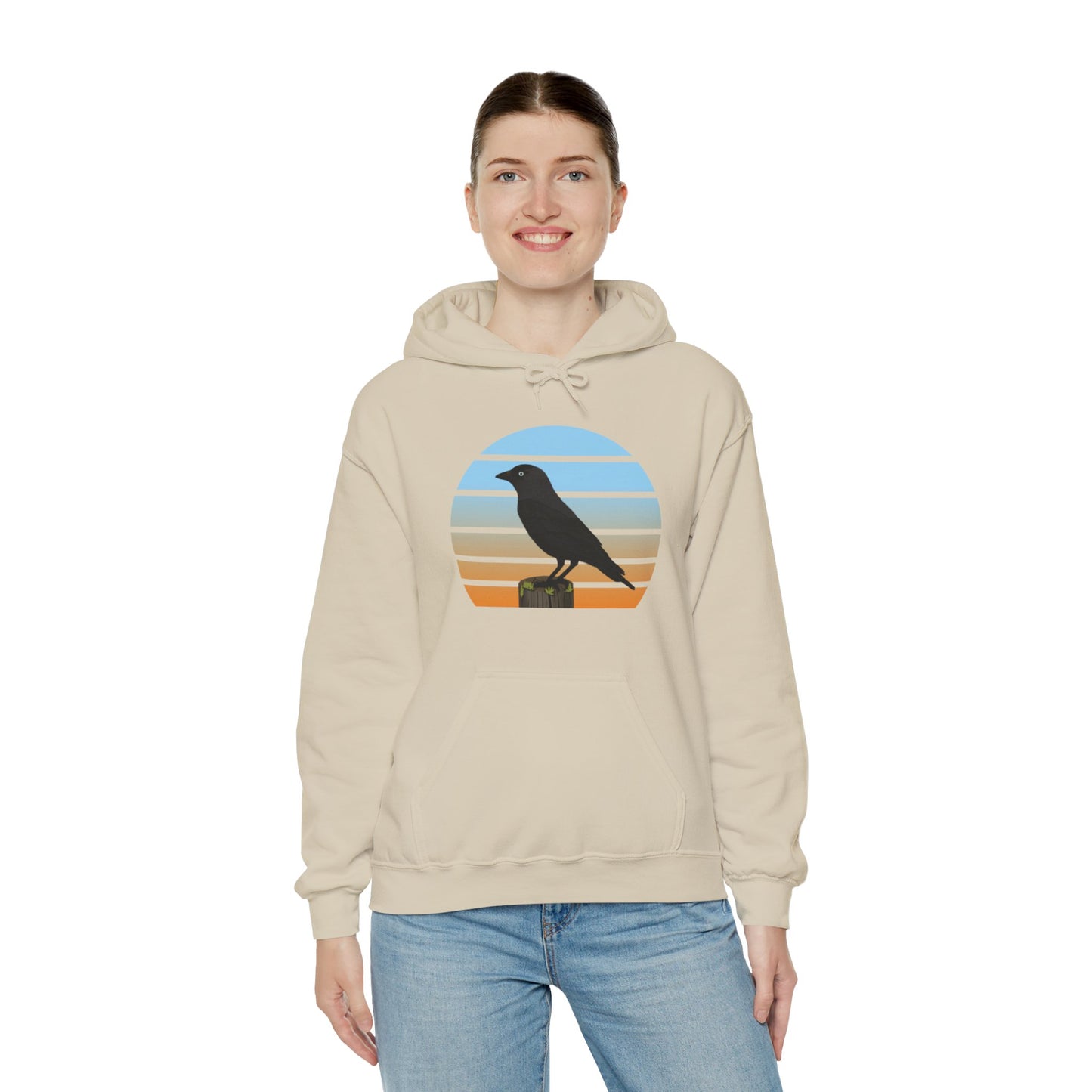 Western Jackdaw Bird Hoodie