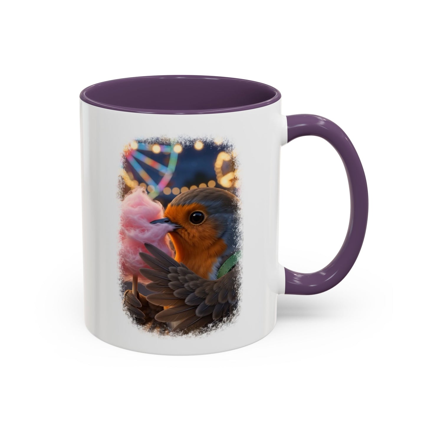 Robin Rosi Pink Cotton Candy Premium Mug for Bird Lovers