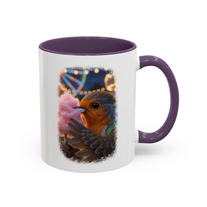 Robin Rosi Pink Cotton Candy Premium Mug for Bird Lovers