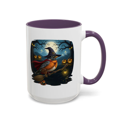 American Robin Halloween Bird Mug - Perfect Bird Lover Gift for Spooky Season