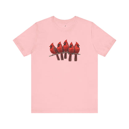 Cardinals T-Shirt | Unisex Retail Fit Bird Lover Tee | Wildlife Birder Gift