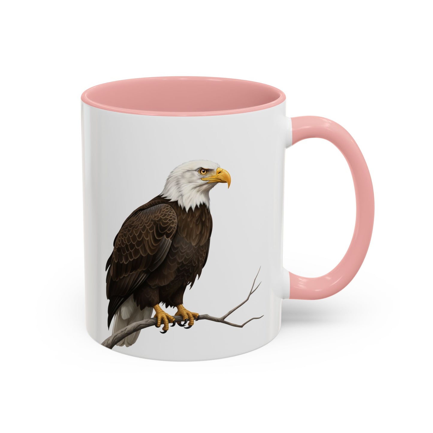 ハクトウワシの陶器製バードコーヒーマグ – バードウォッチャーへのカスタムギフト