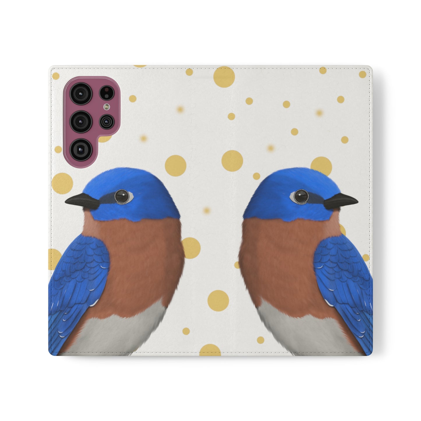 Bluebird Bird Art Phone Flip Case