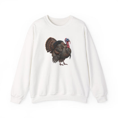 Thanksgiving Turkey Sweatshirt | Wild Turkey Bird Art Crewneck | Cozy Fall Apparel