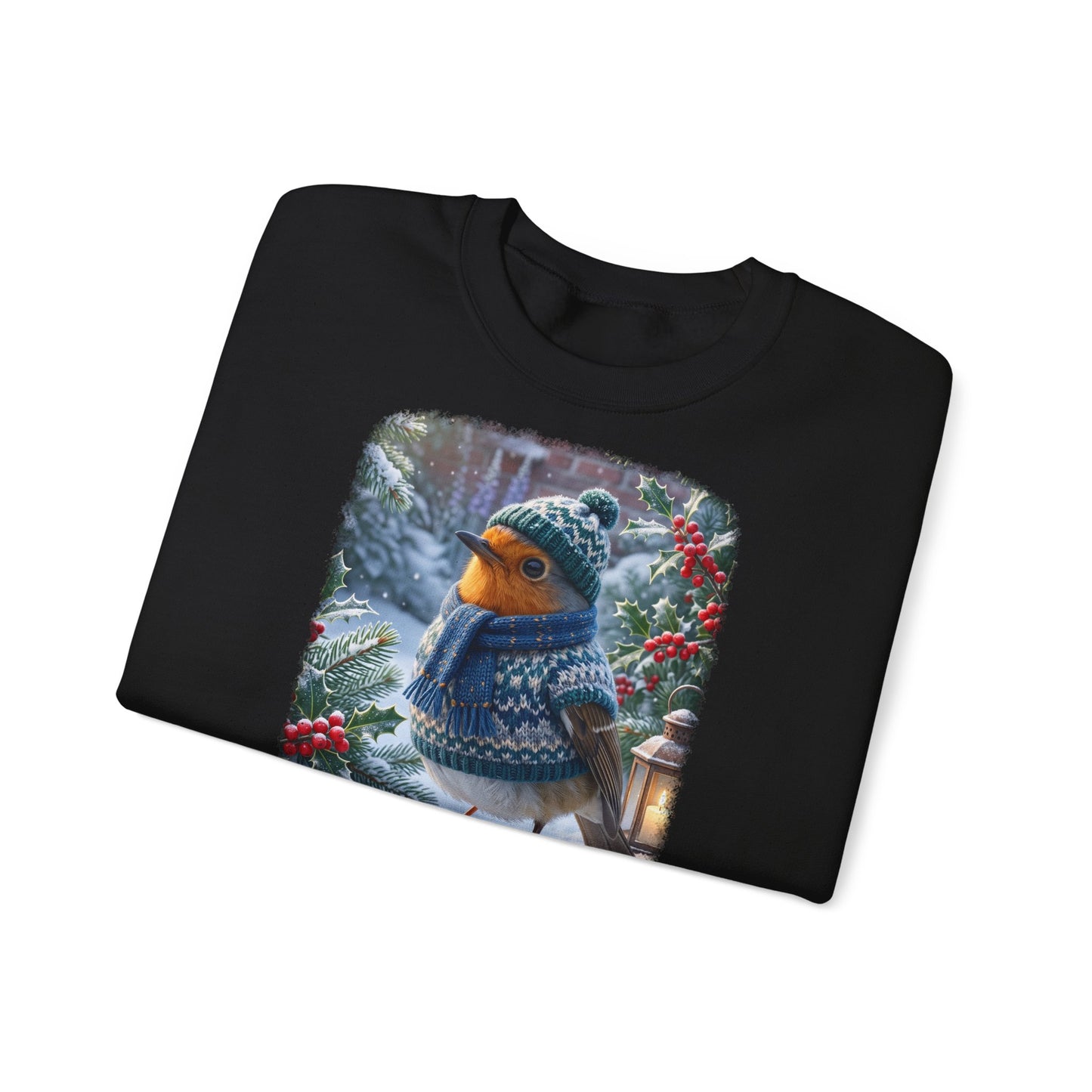 Premium Sweatshirt Rosi Rotkehlchen im kuschelinge Winter-Outfit