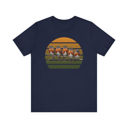 American Robin Premium T-Shirt | Unique Birdwatcher & Birder Gift by jz.birds