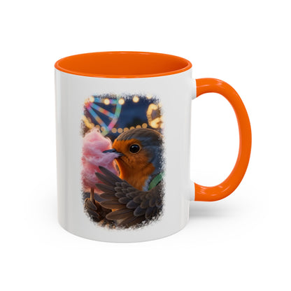 Robin Rosi Pink Cotton Candy Premium Mug for Bird Lovers