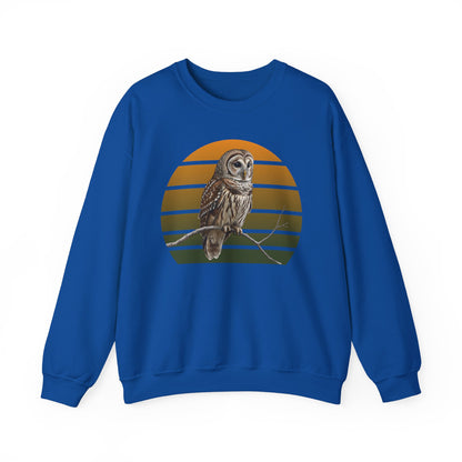 Barred Owl Sweatshirt | Unisex Bird Lover Pullover | Wildlife Birder Gift | Bird Crewneck