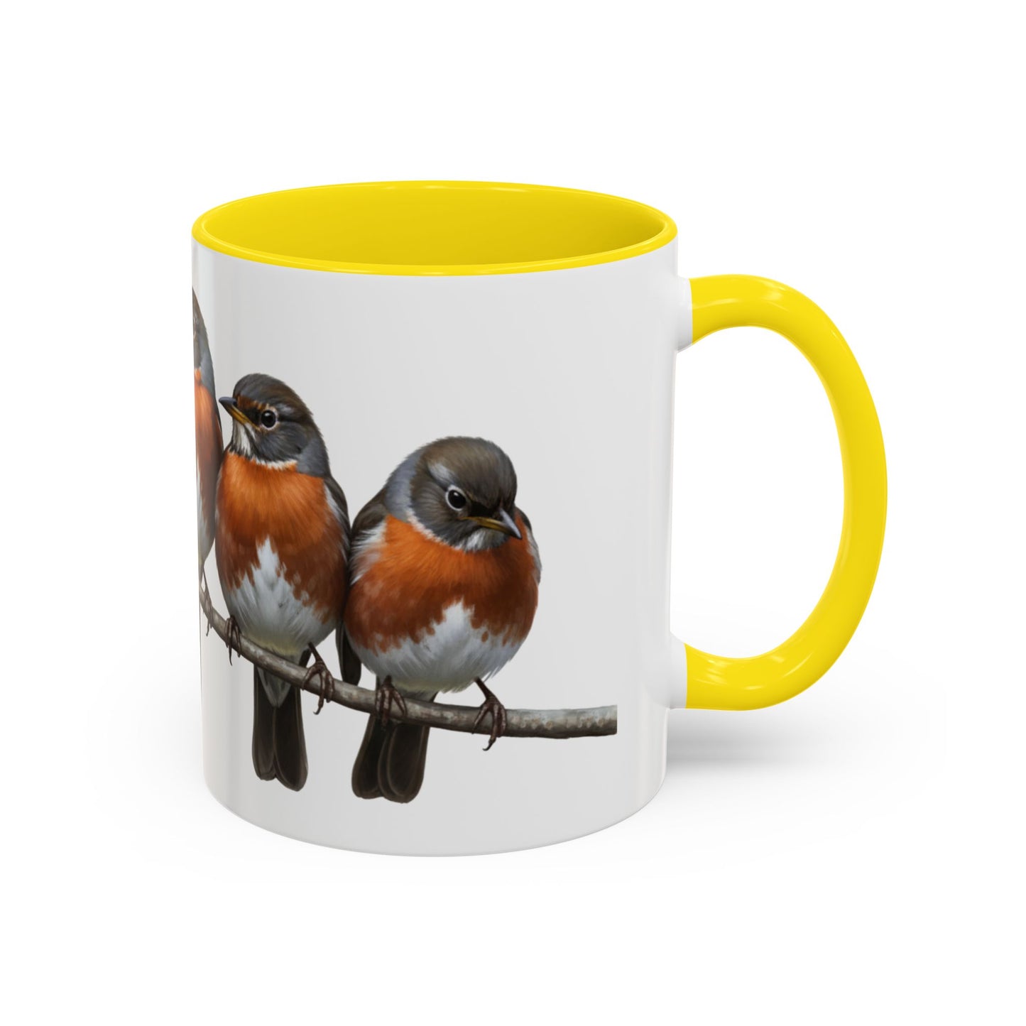 枝に止まるアメリカムシクイの陶器製バードコーヒーマグ – バードウォッチャーへのカスタムギフト