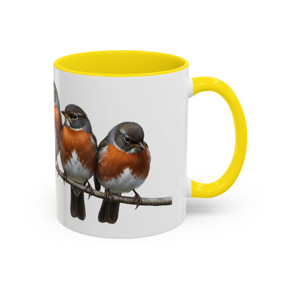 枝に止まるアメリカムシクイの陶器製バードコーヒーマグ – バードウォッチャーへのカスタムギフト