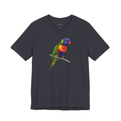 Rainbow Lorikeet T-Shirt | Unisex Bird Lover Tee | Wildlife Birder Gift