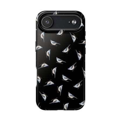 Tufted Titmouse iPhone Case Black – Premium Tough Phone Cover for Bird Lovers