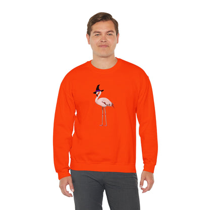 Flamingo Halloween Birds Witch Birdwatcher Sweatshirt